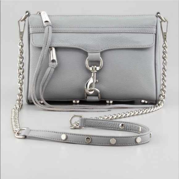 Rebecca Minkoff Handbags - Rebecca Minkoff grey Mini Mac Crossbody bag